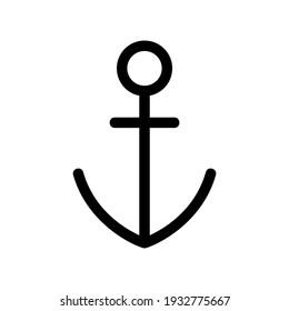 anchor icon or logo isolated sign symbol vector illustration - high quality black style vector icons
