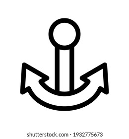 anchor icon or logo isolated sign symbol vector illustration - high quality black style vector icons
