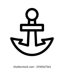 anchor icon or logo isolated sign symbol vector illustration - high quality black style vector icons
