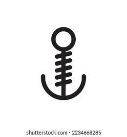 anchor icon or logo isolated sign symbol vector illustration - high quality black style vector icons