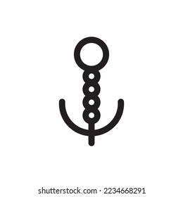 anchor icon or logo isolated sign symbol vector illustration - high quality black style vector icons