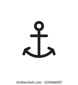 anchor icon or logo isolated sign symbol vector illustration - high quality black style vector icons
