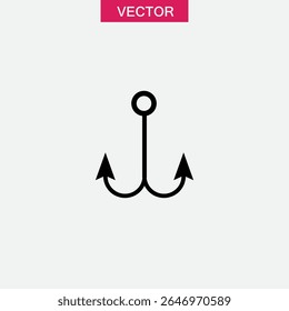 anchor icon or logo isolated sign, vector simple illustration for web and app..eps