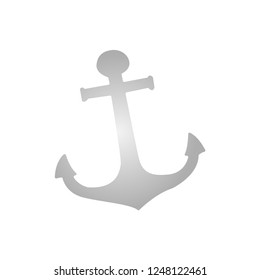 Anchor icon. Logo anchor. Realistic anchor. Vector illustration. EPS 10.