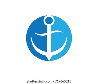 Anchor icon Logo Template