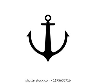 Anchor icon Logo Template vector illustration