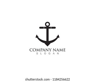 Anchor icon Logo Template vector illustration