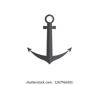 Anchor icon Logo Template vector illustration