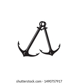 Anchor icon Logo Template vector illustration