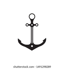 Anchor icon Logo Template vector illustration