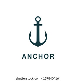 Anchor icon Logo Template vector illustration