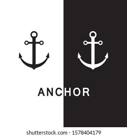 Anchor icon Logo Template vector illustration