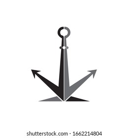 Anchor icon Logo Template vector illustration