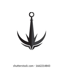 Anchor icon Logo Template vector illustration