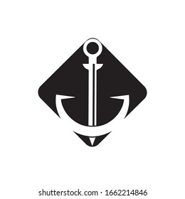 Anchor icon Logo Template vector illustration