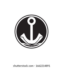 Anchor icon Logo Template vector illustration