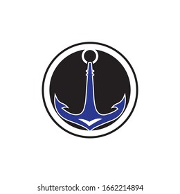 Anchor icon Logo Template vector illustration