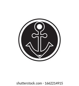 Anchor icon Logo Template vector illustration