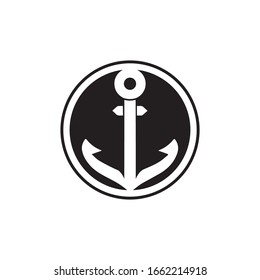 Anchor icon Logo Template vector illustration