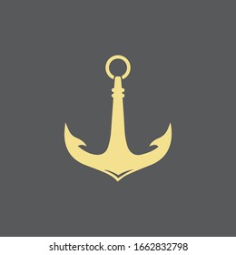 Anchor icon Logo Template vector illustration