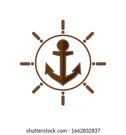 Anchor icon Logo Template vector illustration