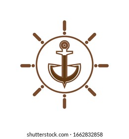 Anchor icon Logo Template vector illustration