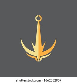 Anchor icon Logo Template vector illustration