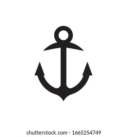 Anchor icon Logo Template vector illustration