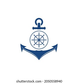 Anchor icon Logo Template vector illustration
