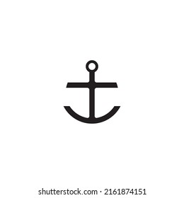 Anchor icon Logo Template vector illustration