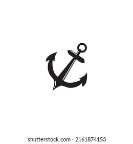 Anchor icon Logo Template vector illustration