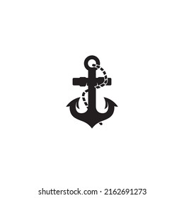 Anker-Symbol-Logo-Vorlage, Vektorgrafik