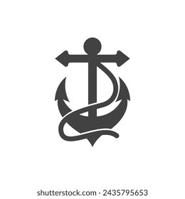 Anchor icon Logo Template vector illustration