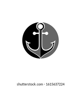 anchor icon logo vector design