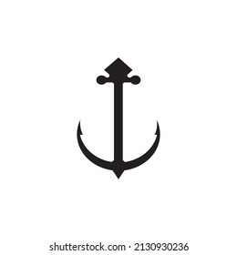 Anchor icon logo vector design