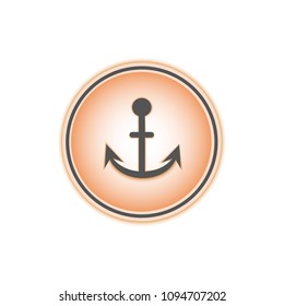 Anchor icon. Logos or icons. Vector. White background. Icons for computer game.
