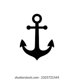 Anchor icon. Anchor marine icon isolated on white background. Anchor symbol. Anchor icon simple sign.