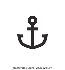 Anchor icon. Anchor marine icon isolated on white background