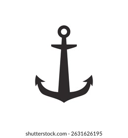 Anchor icon. Anchor marine icon isolated on white background