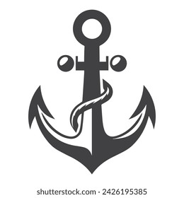 Anchor icon. Anchor marine icon. simple illustration graphic doodle black design