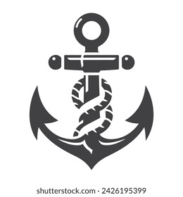 Anchor icon. Anchor marine icon. simple illustration graphic doodle black design