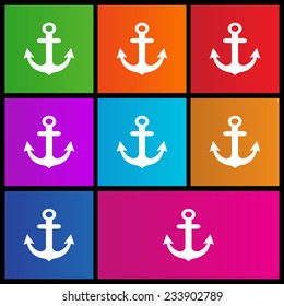 Anchor icon. Metro style