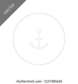 anchor icon - nautical icon