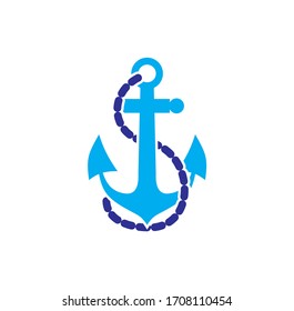 Anchor icon on background for graphic and web design. Creative illustration concept symbol for web or mobile app.