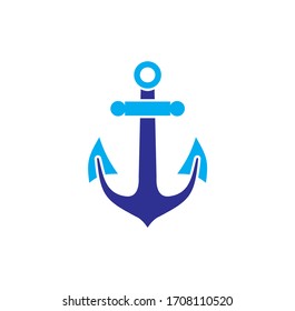 Anchor icon on background for graphic and web design. Creative illustration concept symbol for web or mobile app.