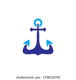 Icono de ancla en segundo plano para diseño gráfico y web. Símbolo de concepto de ilustración creativa para aplicación web o móvil.