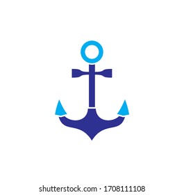 Anchor icon on background for graphic and web design. Creative illustration concept symbol for web or mobile app.