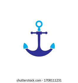 Anchor icon on background for graphic and web design. Creative illustration concept symbol for web or mobile app.