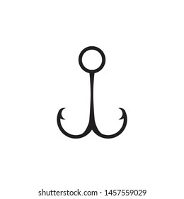 Anchor icon on isolated back