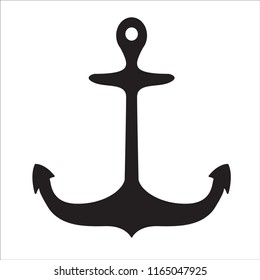 Anchor icon on white background